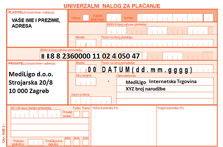 Opca uplatnica MediLigo